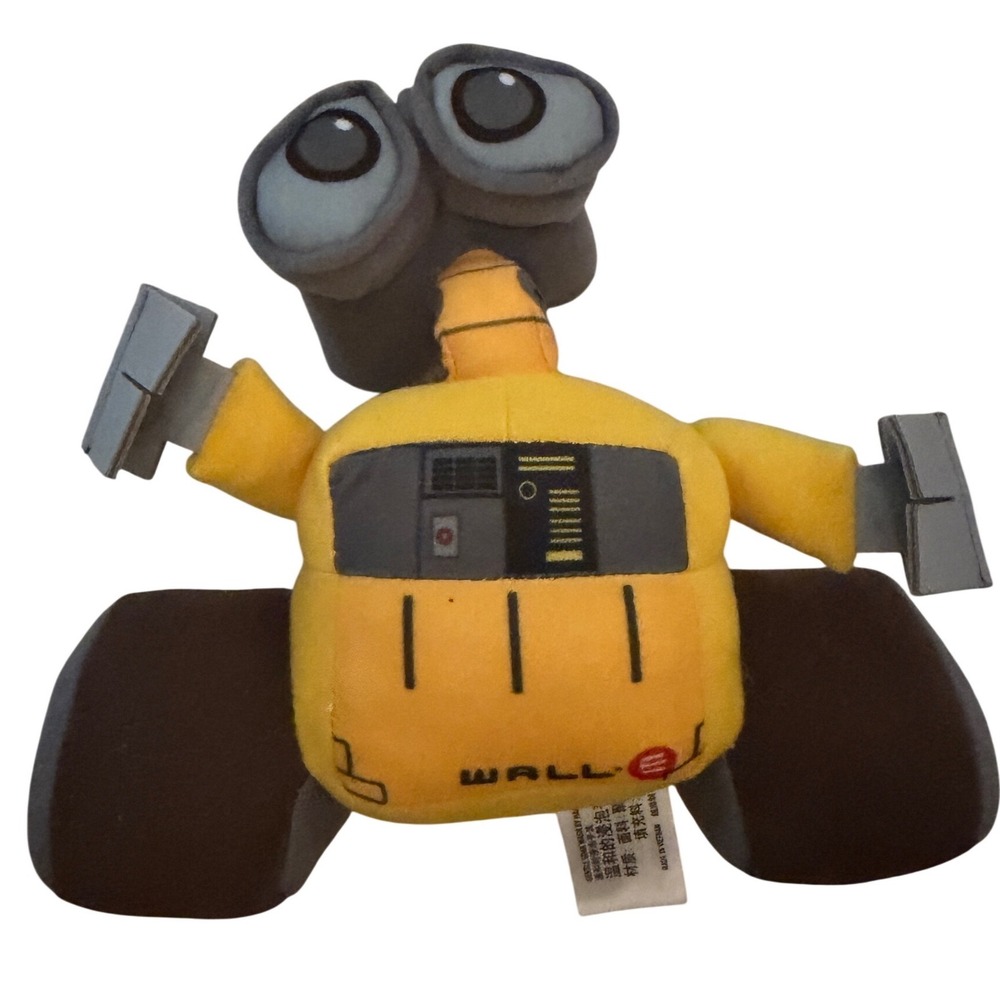 Disney Pixar Wall-E Plush Toy Kids Small Yellow Robot Vintage Movie